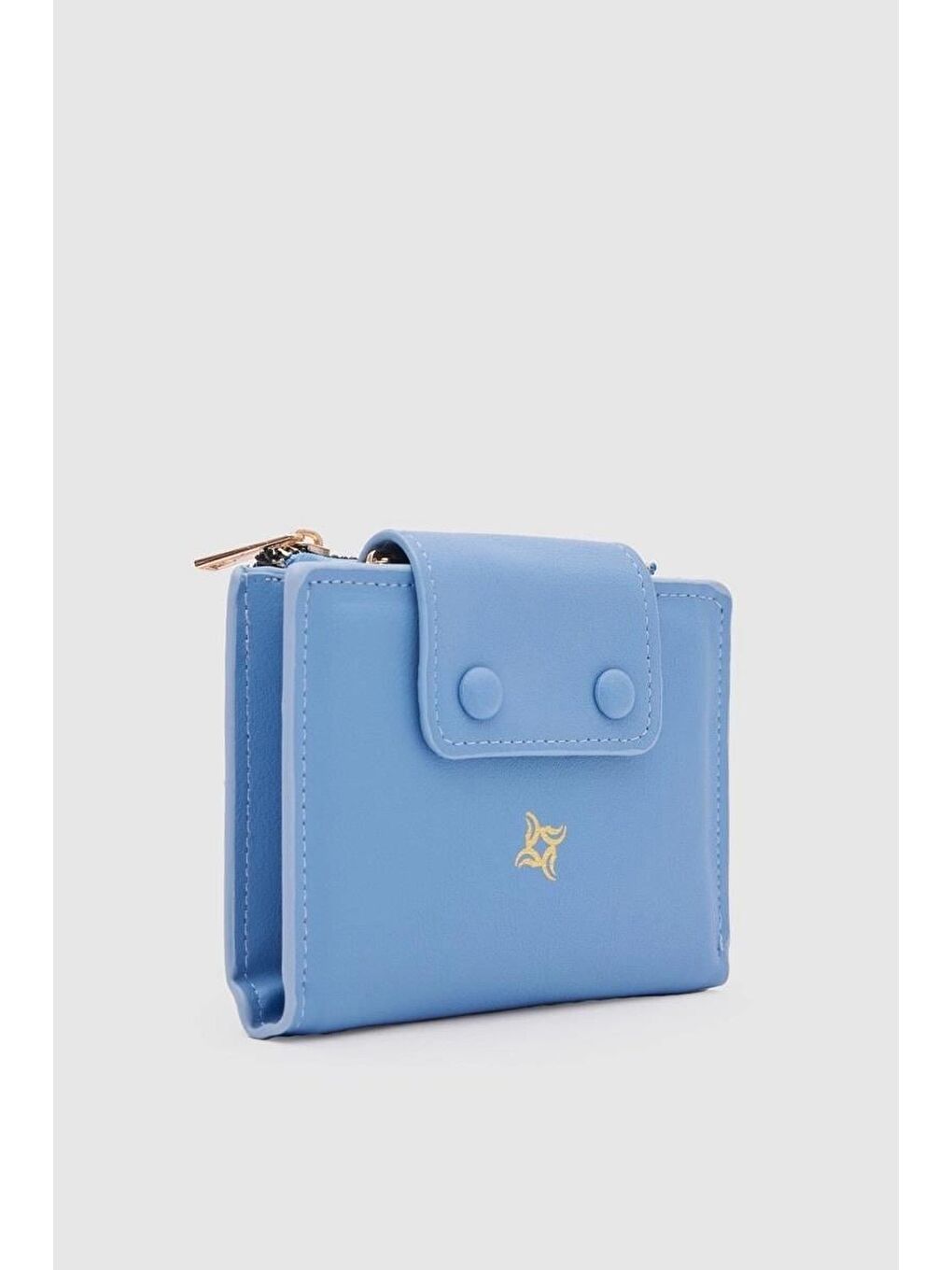 June Katlamalı Cüzdan Mavi-1
