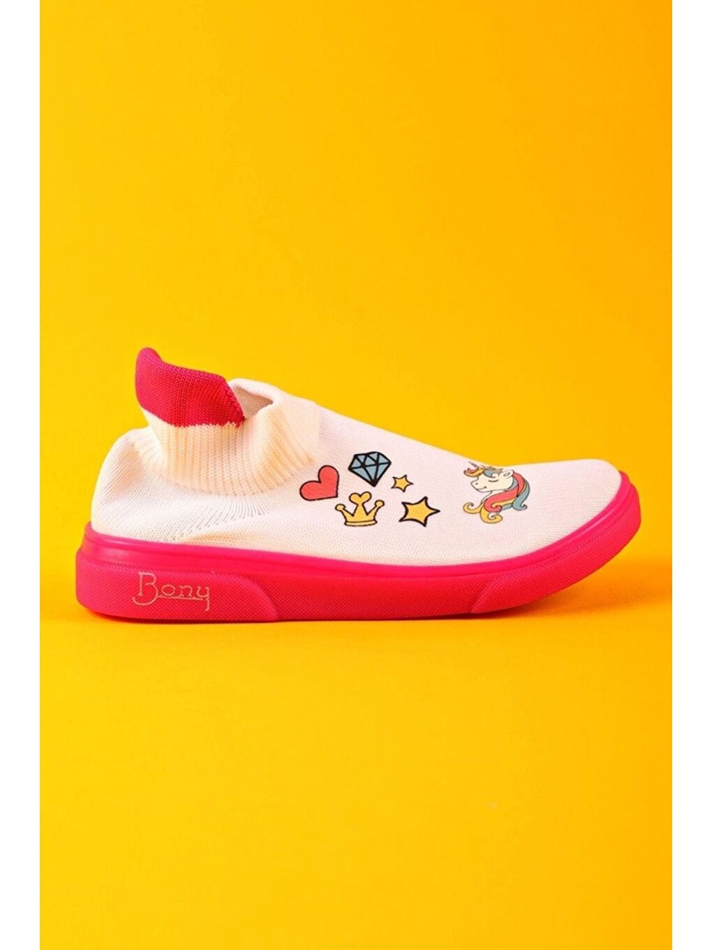 Pinky Çorap Ayakkabı Beyaz-1