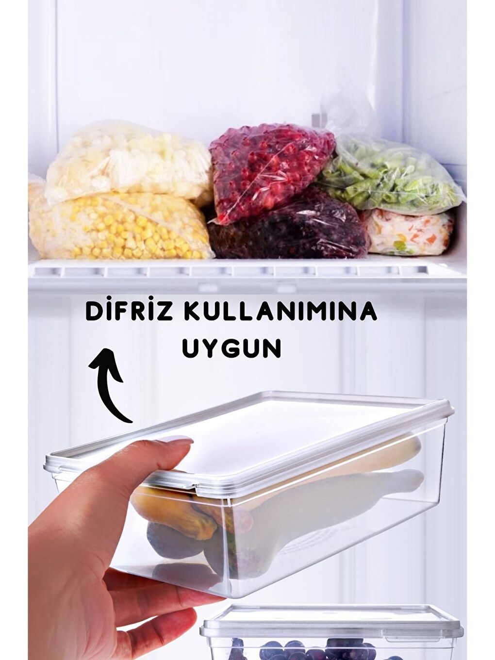 Nandy Home Gri 24 lü Set Freshbox Ve Kendinden Kapaklı Saklama Kabı Seti Gri - 1