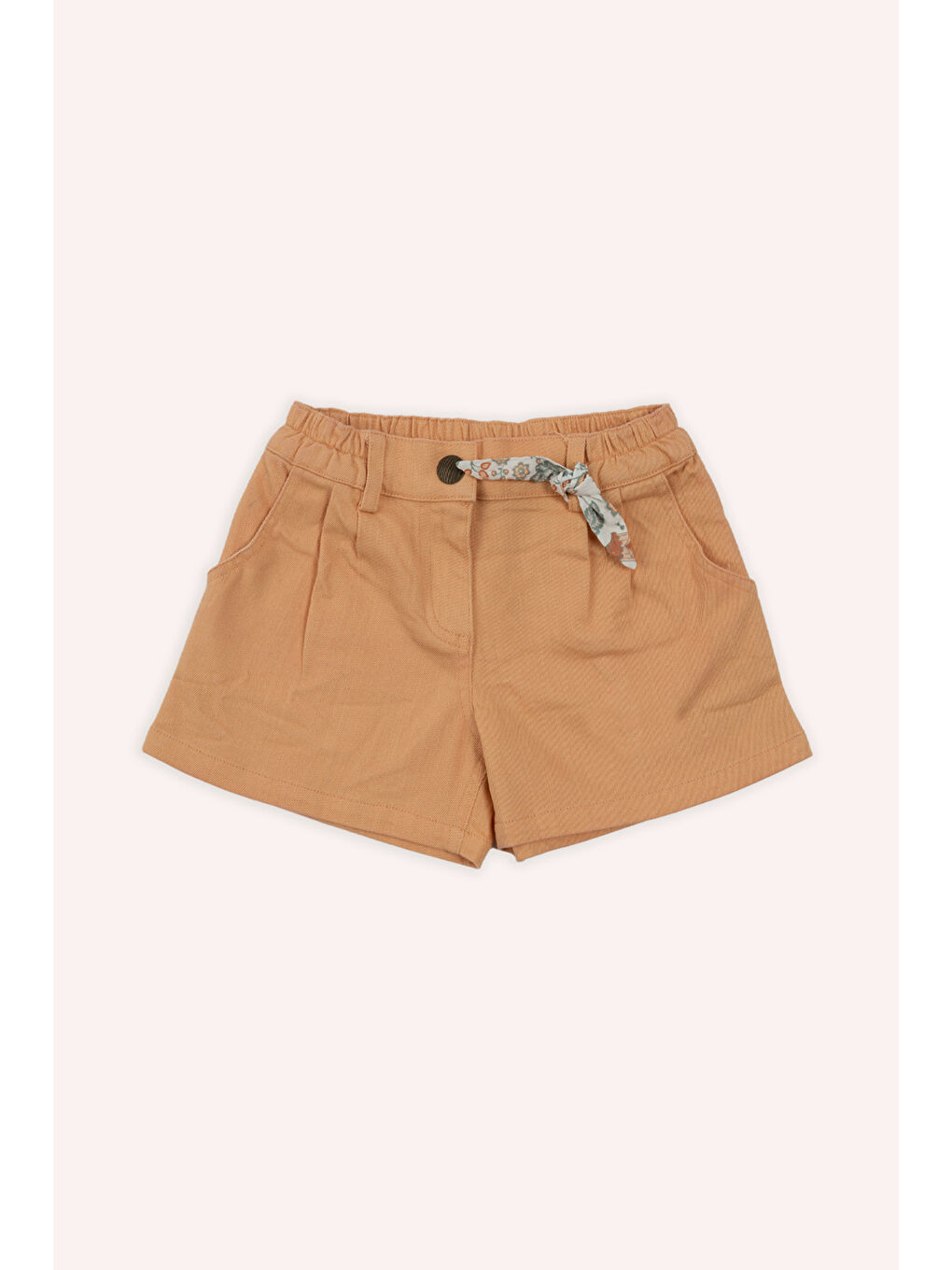 Pembe Kız Çocuk Şort Somon