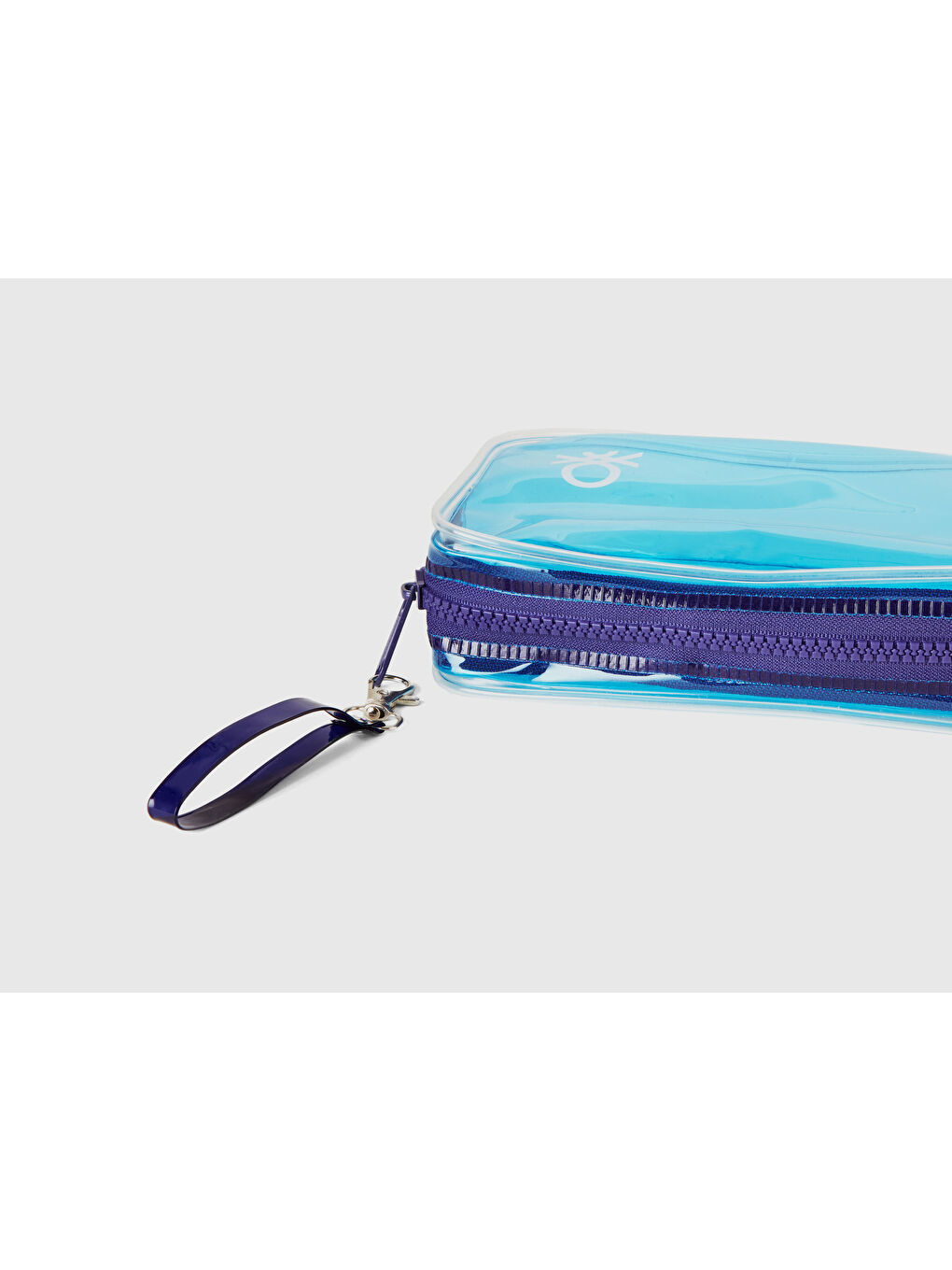 Unisex Mavi Mini Güzellik Çantası-2