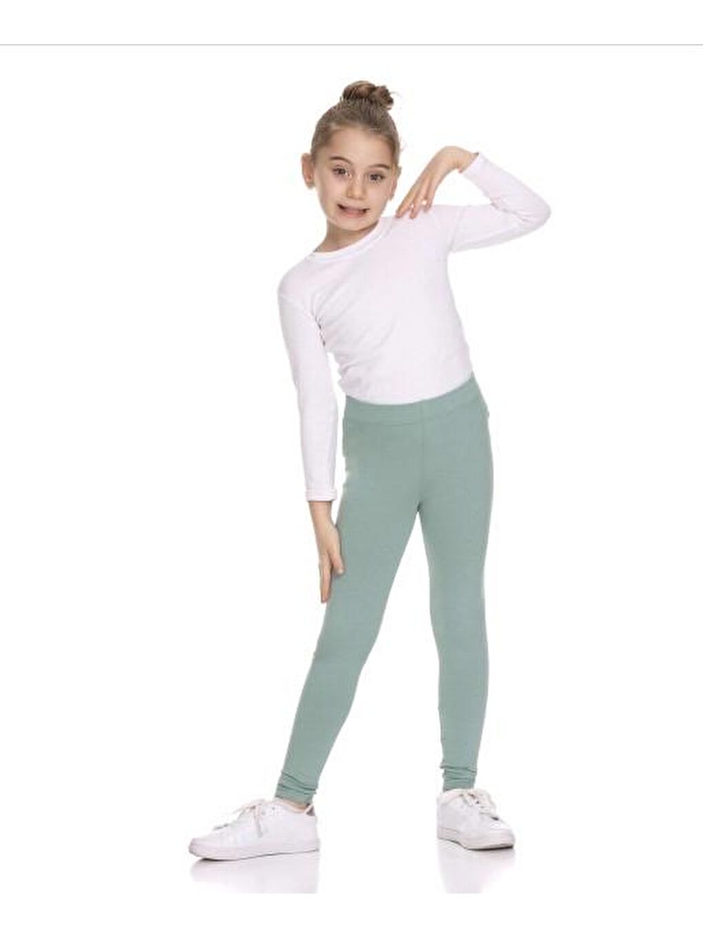 Yeşil Basıc Baskısız Tayt 66906