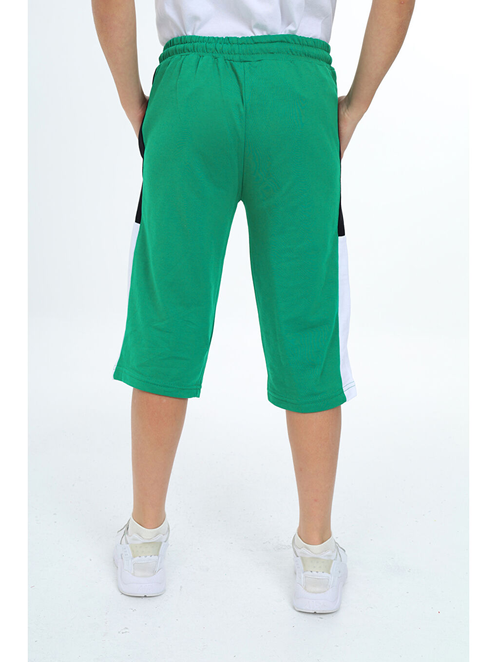 Yeşil Erkek Çocuk Garni Detaylı Kapri Alt 12204-3