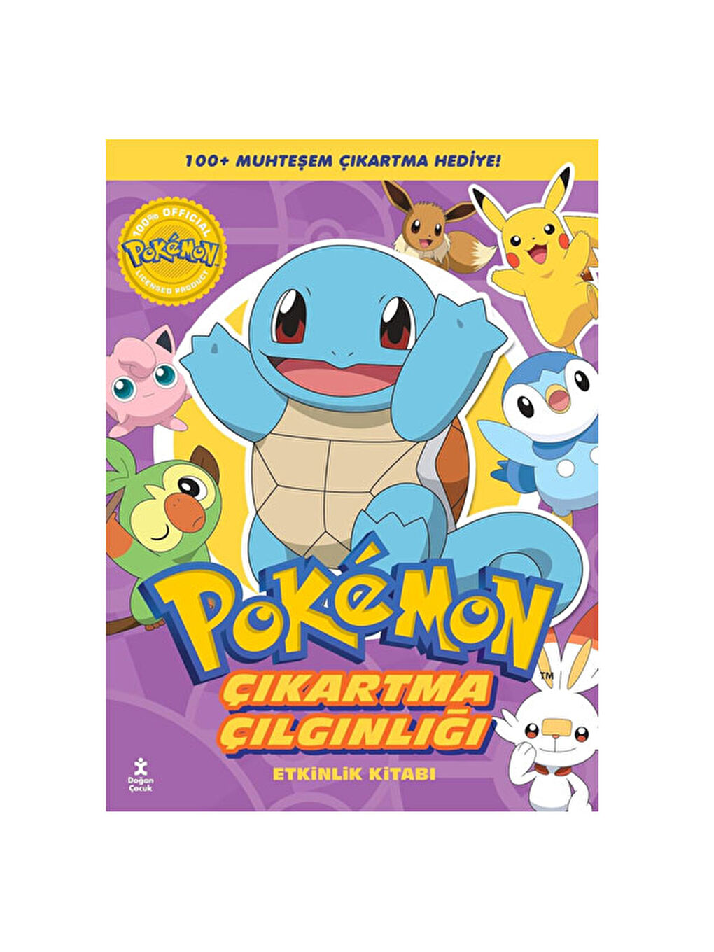 Pokemon Squirtle Çıkartma Çılgınlığı Etkinlik Kitabı