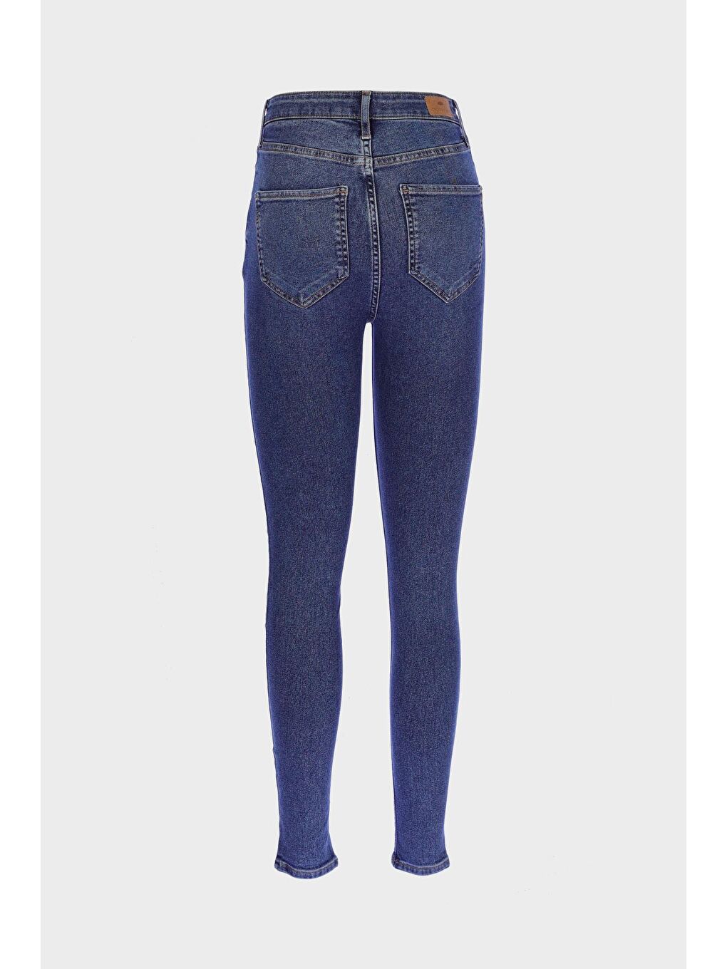 Judy Koyu Mavi Yüksek Bel Patı Fermuarlı Skinny Fit Jean Pantolon C 4521-239-1