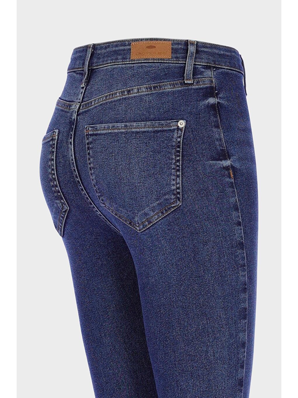 Judy Koyu Mavi Yüksek Bel Patı Fermuarlı Skinny Fit Jean Pantolon C 4521-239-2