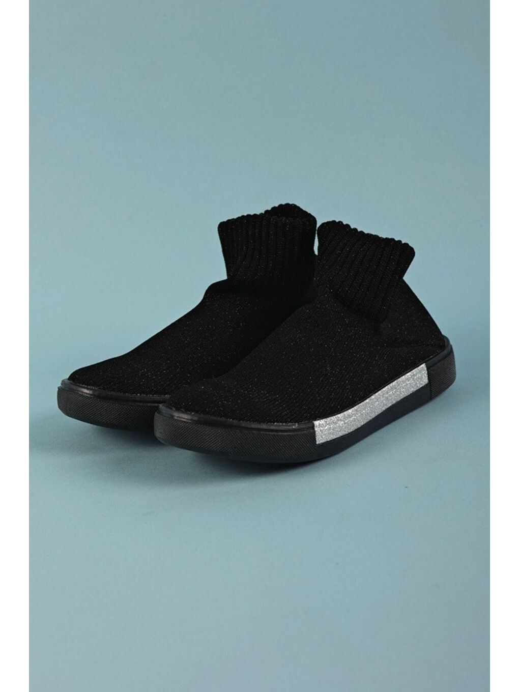 Shining Steps Çorap Ayakkabı Siyah/Sılver-3