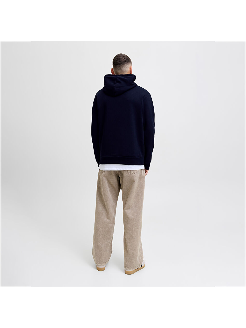 Makoto Erkek Lacivert Kapüşonlu Sweatshirt-2