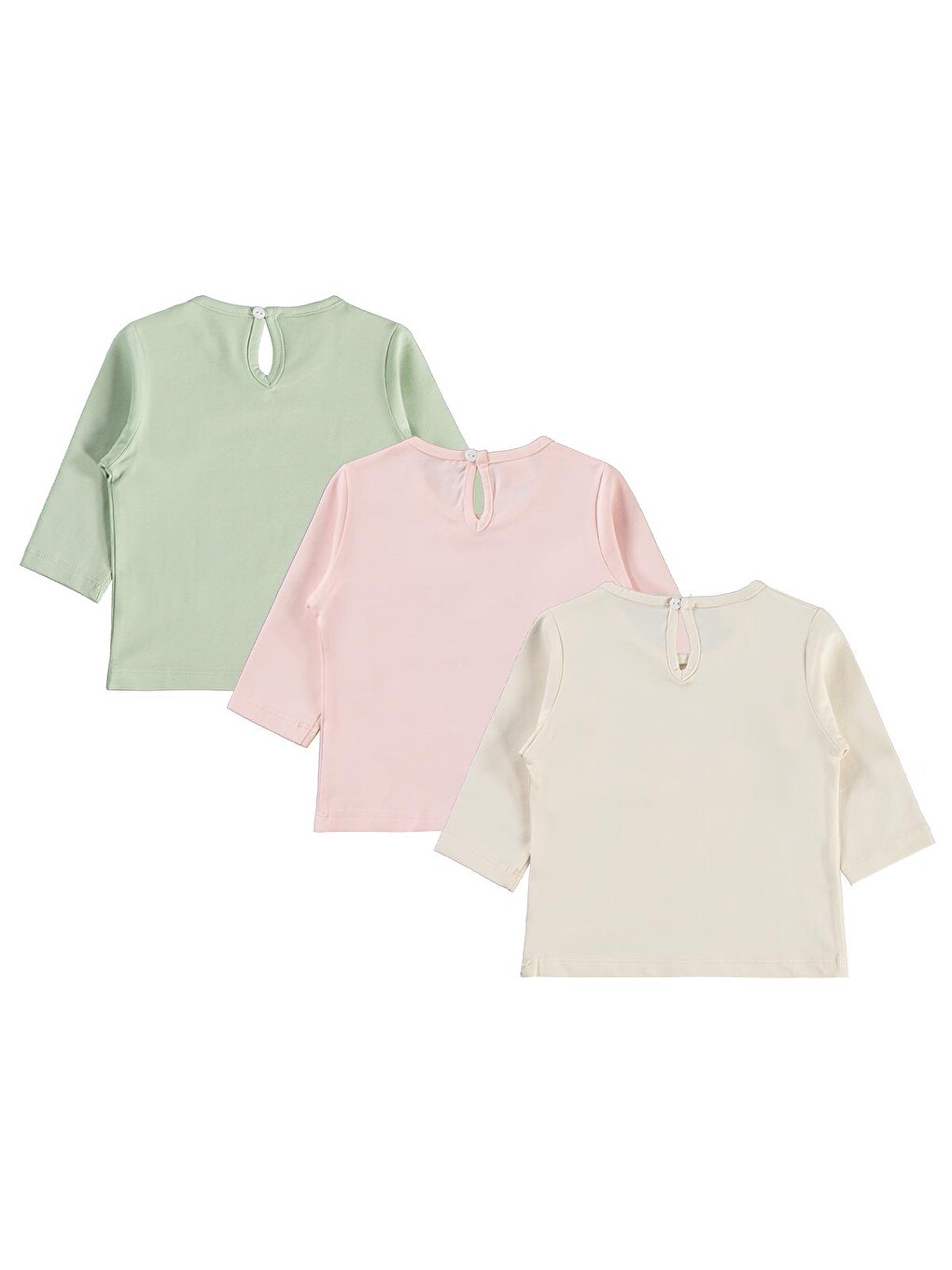 Beyaz Baby Baskılı 3'lü Set 6-18 Ay Sweatshirt - Standart-1