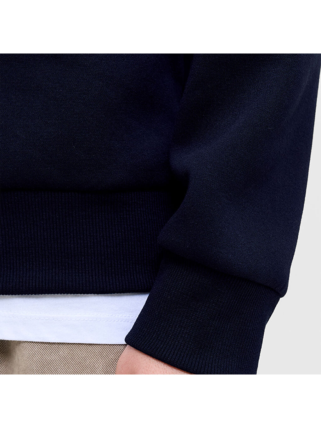 Makoto Erkek Lacivert Kapüşonlu Sweatshirt-4