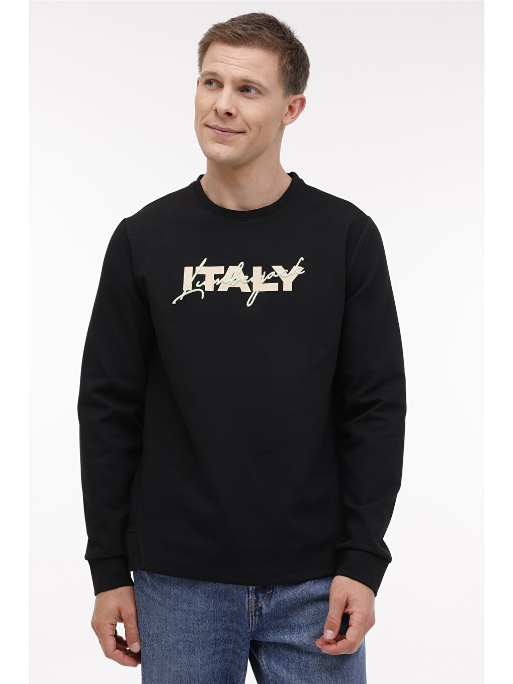 ML ZUHN 16ITL521 4PR Siyah Erkek Sweatshirt