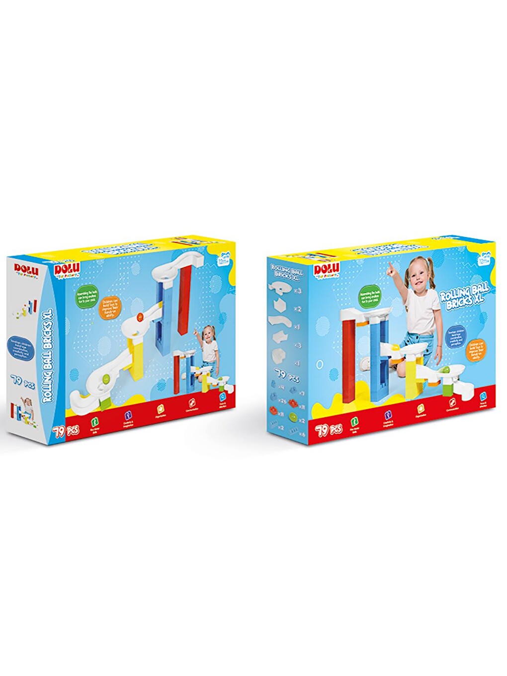 Oyuncak Eğitici Top Yuvarlama Blokları - Standart-1