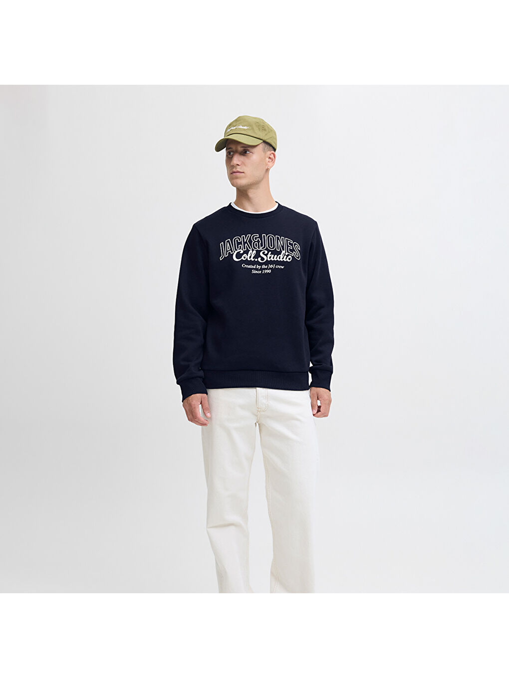 Makoto Crew Neck Erkek Lacivert Yuvarlak Yaka Sweatshirt-2