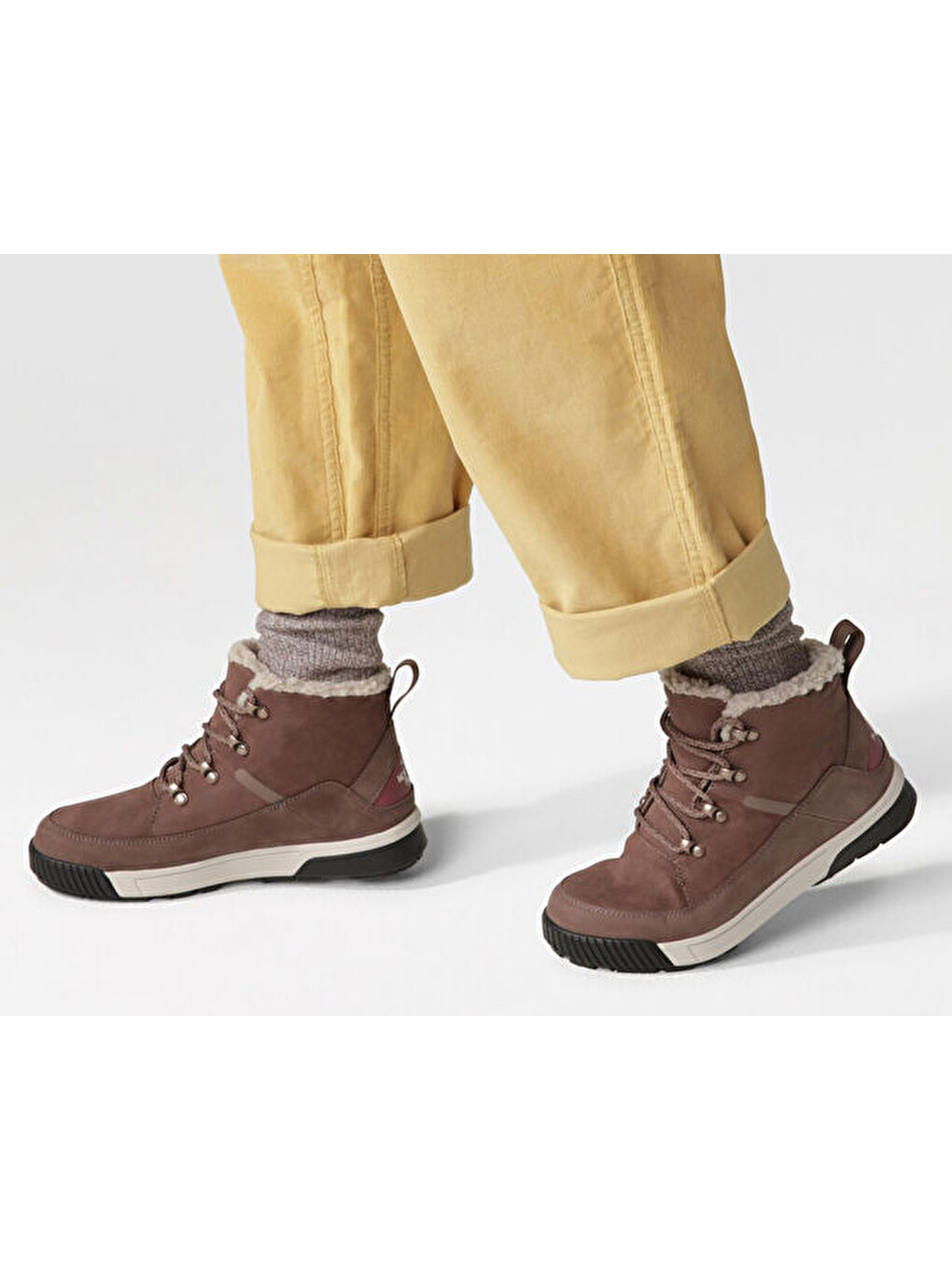 W Sierra Mid Lace Wp Kadın Trekking Bot Ve Ayakkabısı Nf0a4t3x7t71 Kahverengi-8