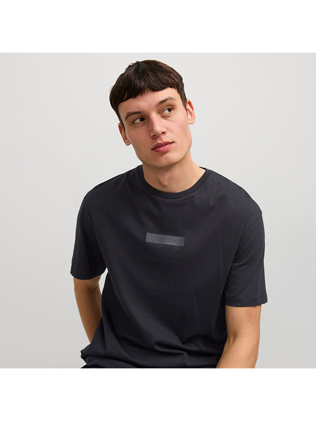 Taka Crew Neck Erkek Siyah Yuvarlak Yaka Spor Tişört-2