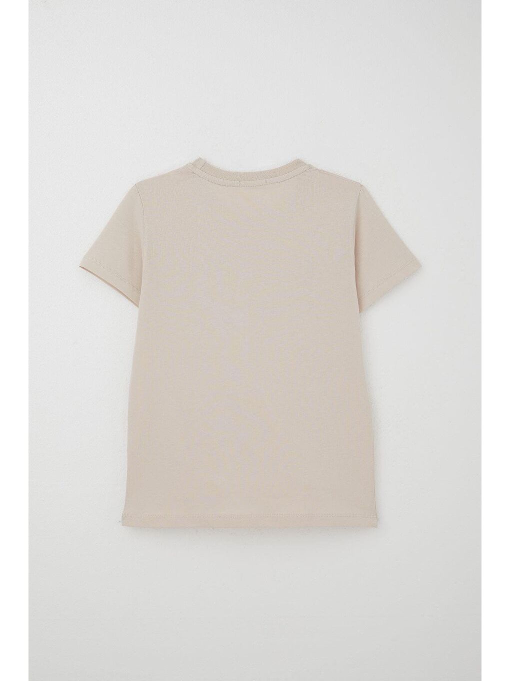 Erkek Çocuk Şortlu Takım Yazı Baskılı Bağcık Aksesuarlı Bej (8-14 Yaş)-3