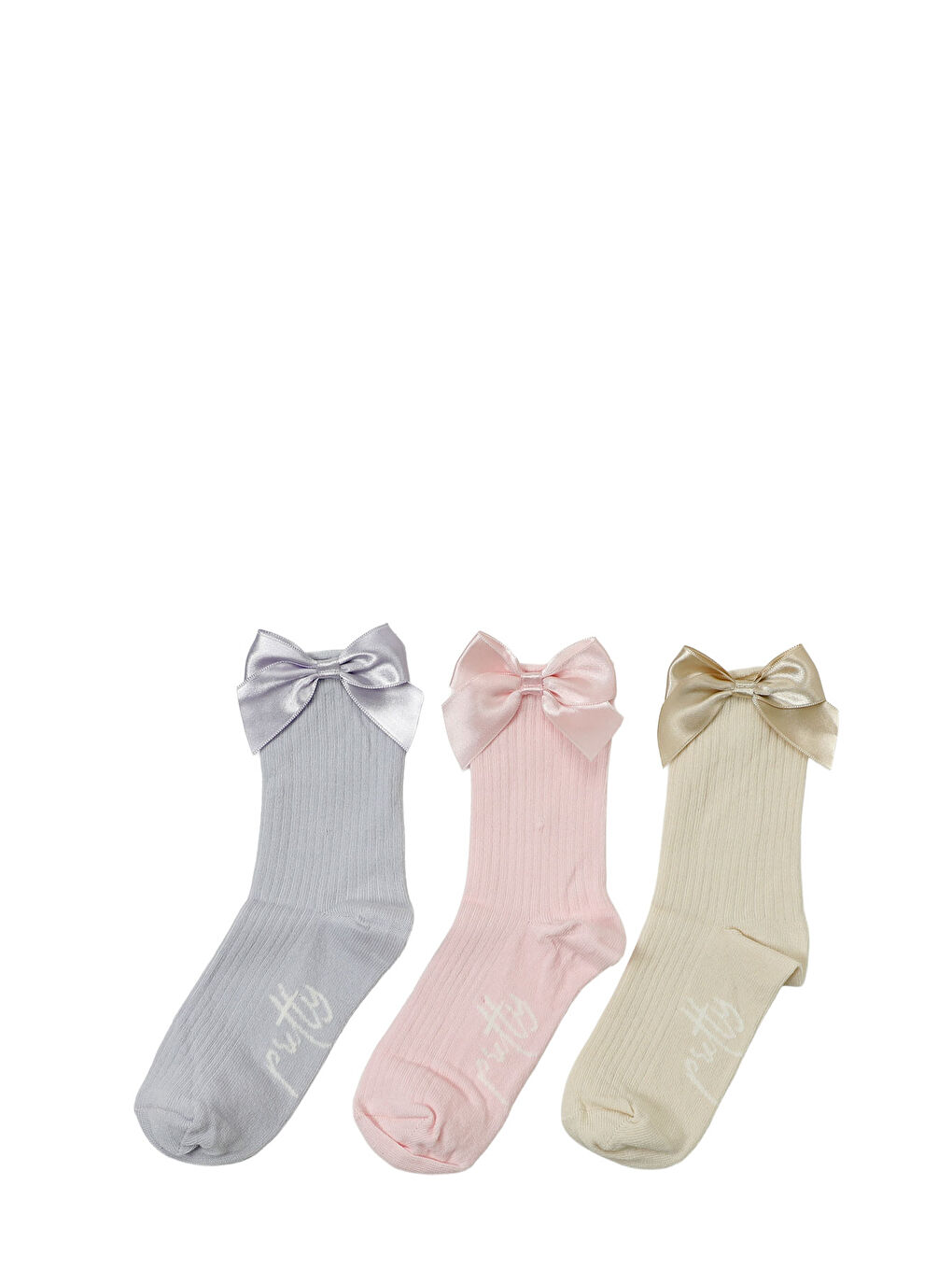 FIYONK 3 LU SKT-G 5PR Pembe Kız Çocuk Soket Çorap
