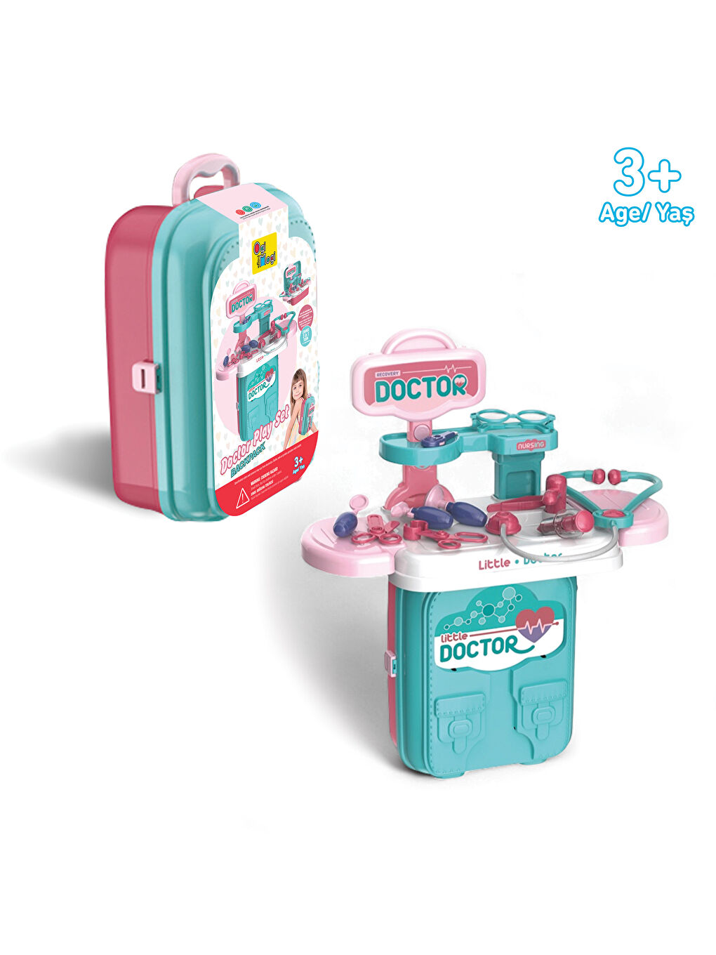 Doktor Oyun Seti Eğitici 2’si 1 Arada Sırt Çantası