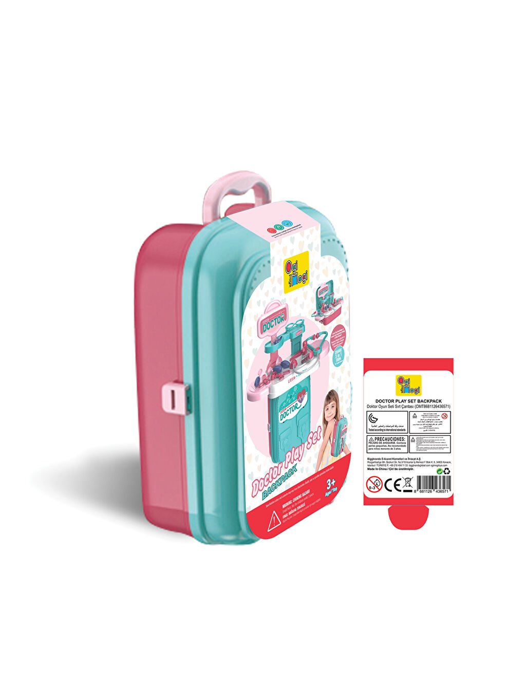 Doktor Oyun Seti Eğitici 2’si 1 Arada Sırt Çantası-2