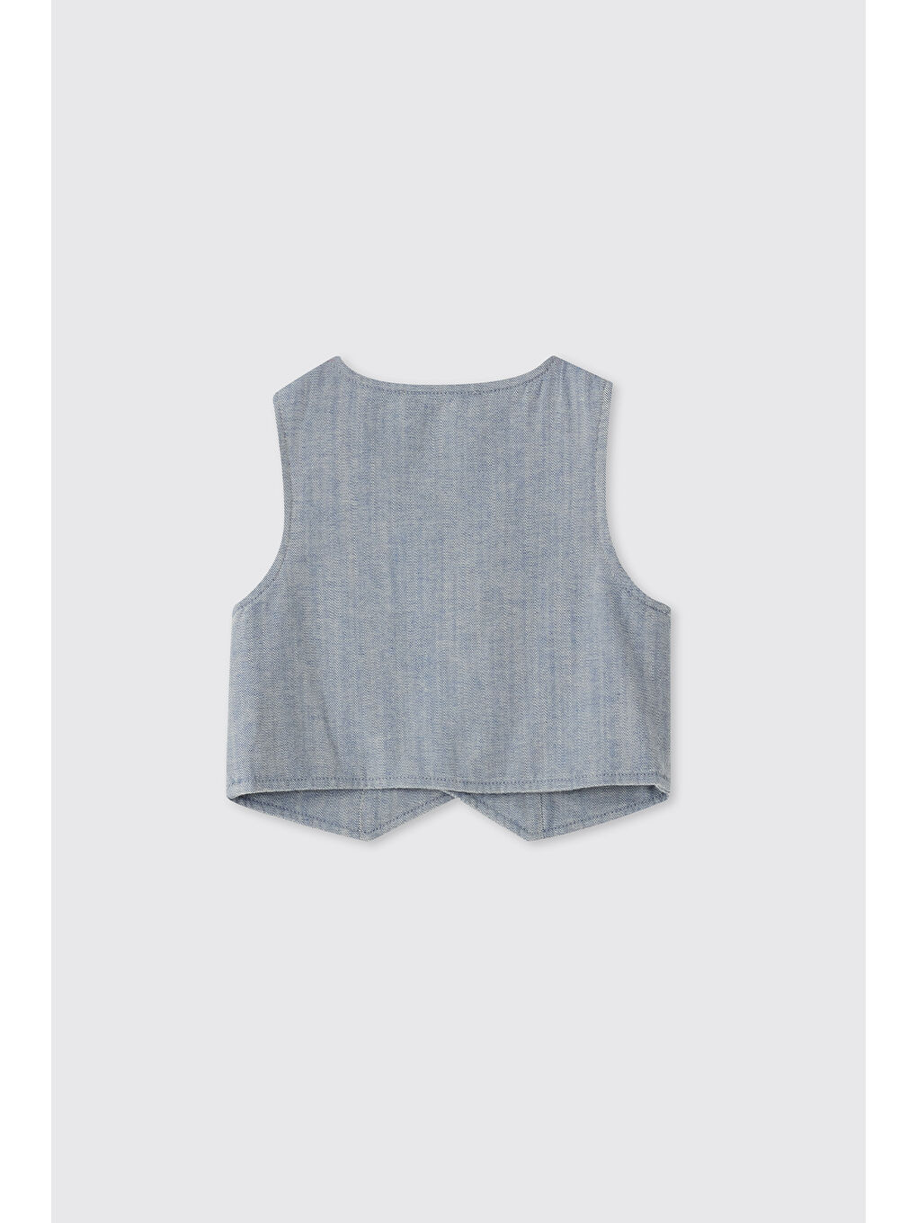 Erkek Bebek Düğmeli Mavi Yelek-1