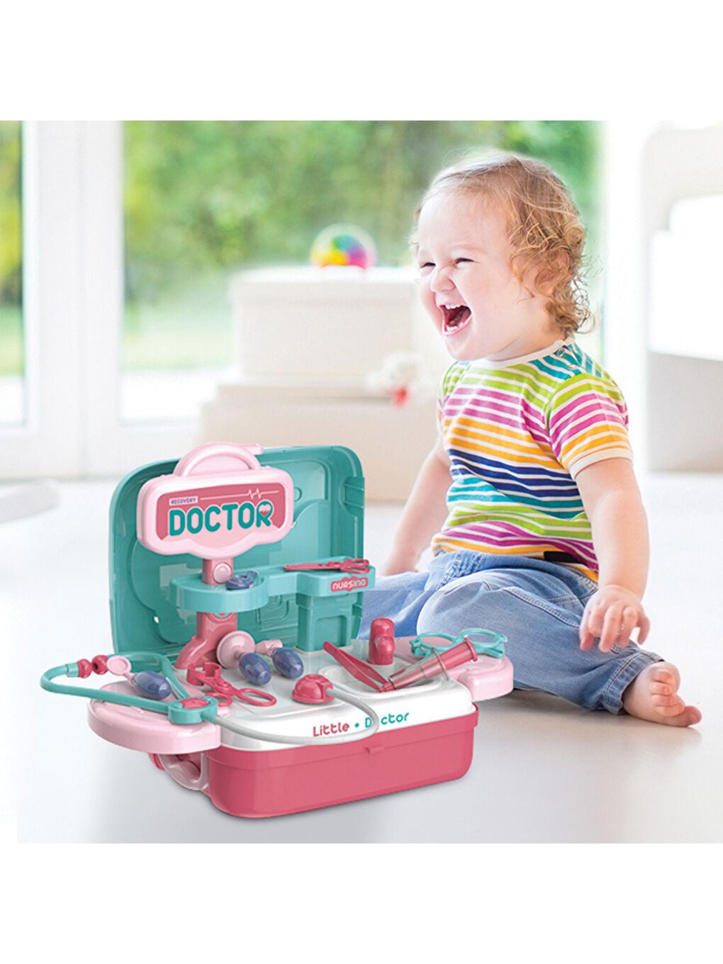 Doktor Oyun Seti Eğitici 2’si 1 Arada Sırt Çantası-6