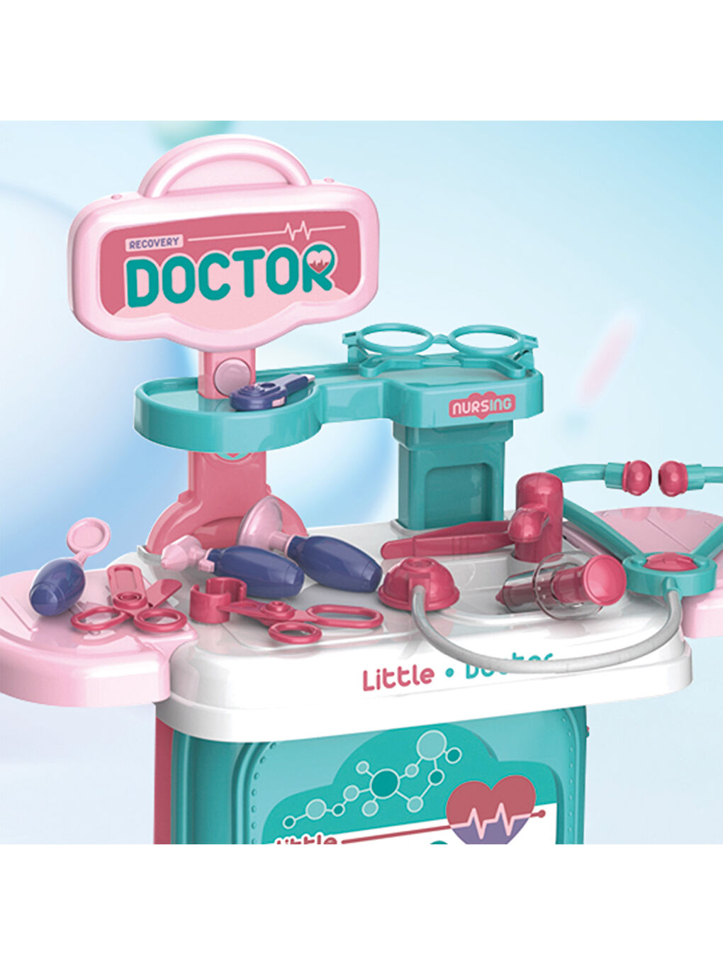 Doktor Oyun Seti Eğitici 2’si 1 Arada Sırt Çantası-7