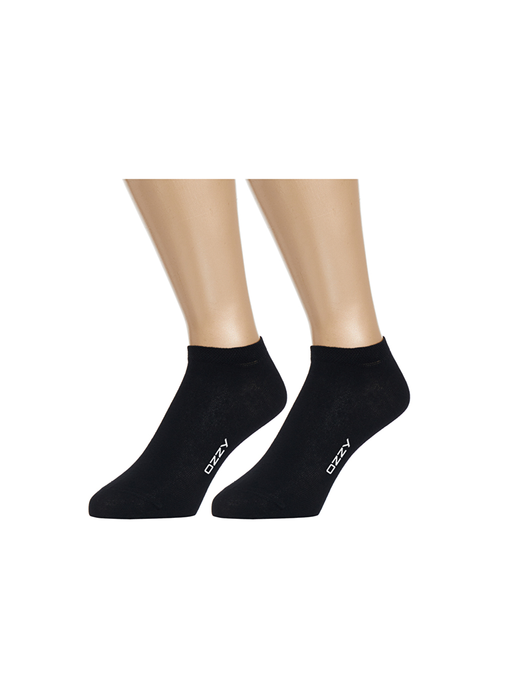 OZZY SOCKS Siyah-Gri 12 Çift Unisex Dikişsiz Patik Çorap - 3