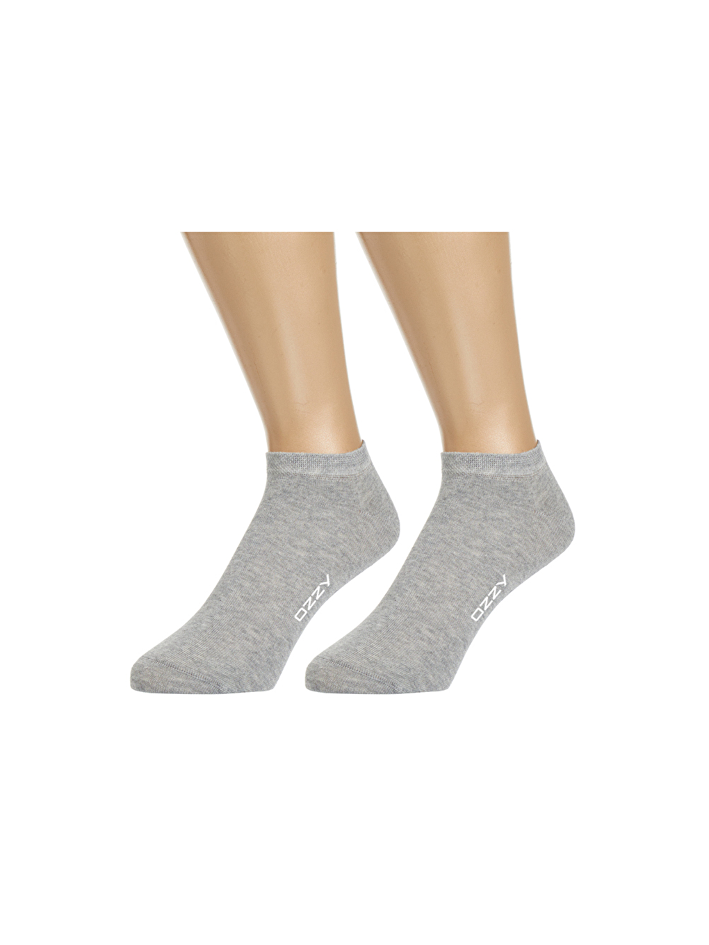 OZZY SOCKS Siyah-Gri 12 Çift Unisex Dikişsiz Patik Çorap - 4