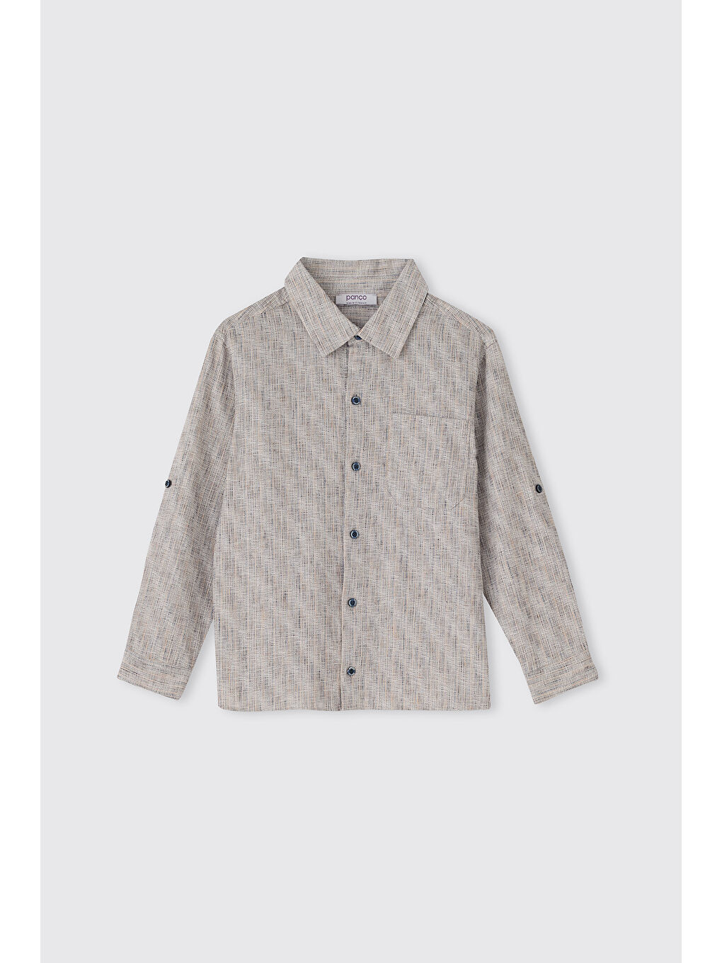 Erkek Çocuk Hakim Yaka Mavi Gömlek