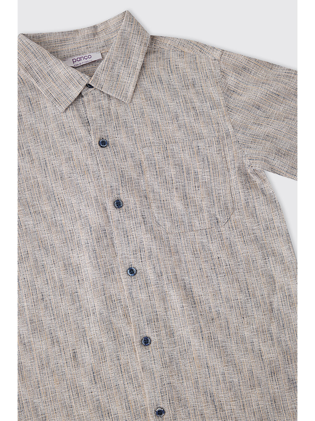 Erkek Çocuk Hakim Yaka Mavi Gömlek-2