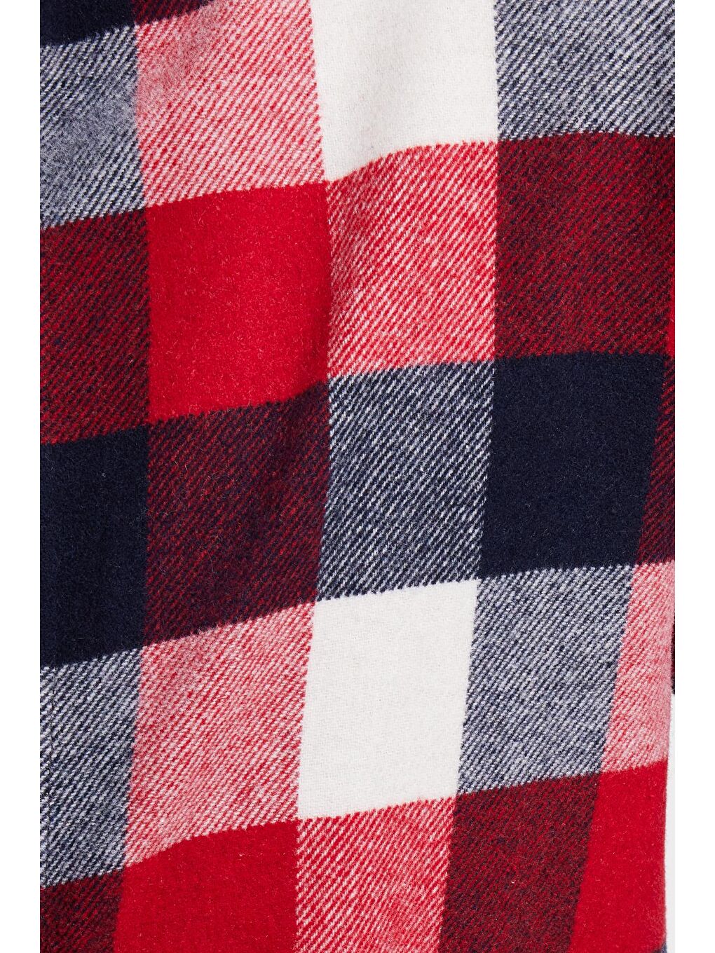 Bordo Erkek Slim Fit Dar Kesim Kareli Kışlık Oduncu Gömlek-4