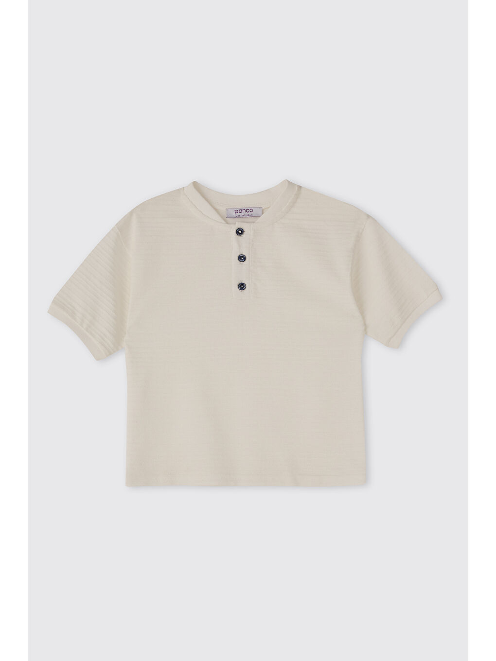 Erkek Bebek Kısa Kollu Ekru Tişört