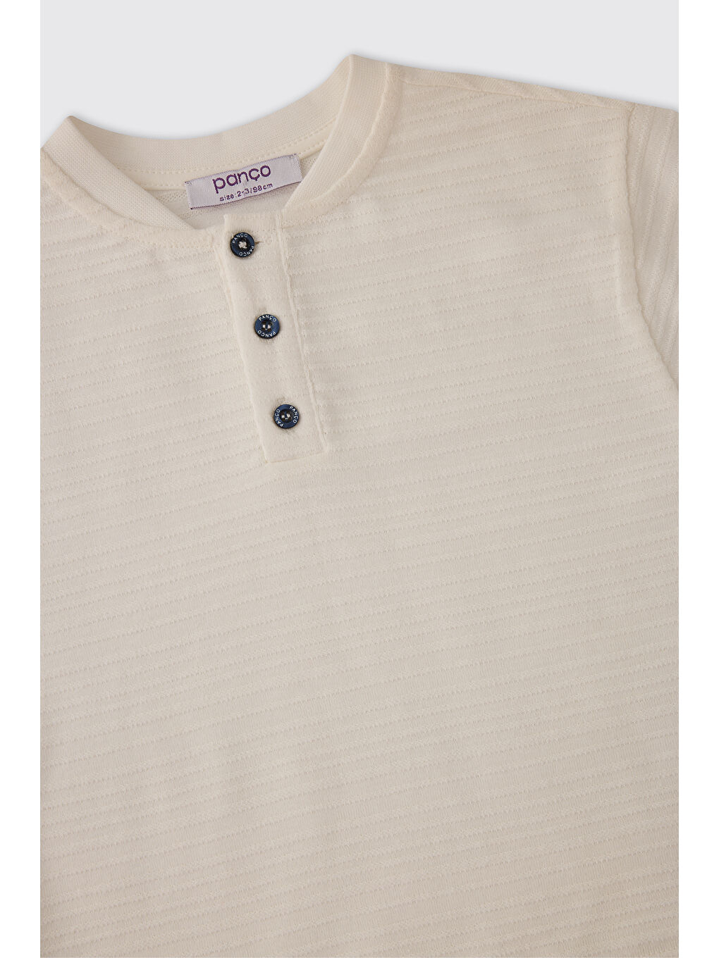 Erkek Bebek Kısa Kollu Ekru Tişört-2