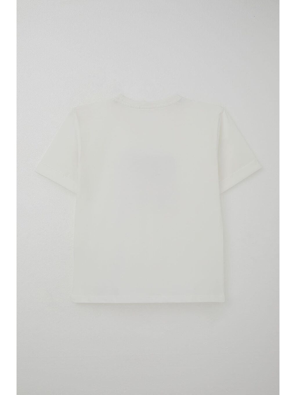 Erkek Çocuk Şortlu Takım Yazı Baskılı Cepli Ekru (8-14 Yaş)-3