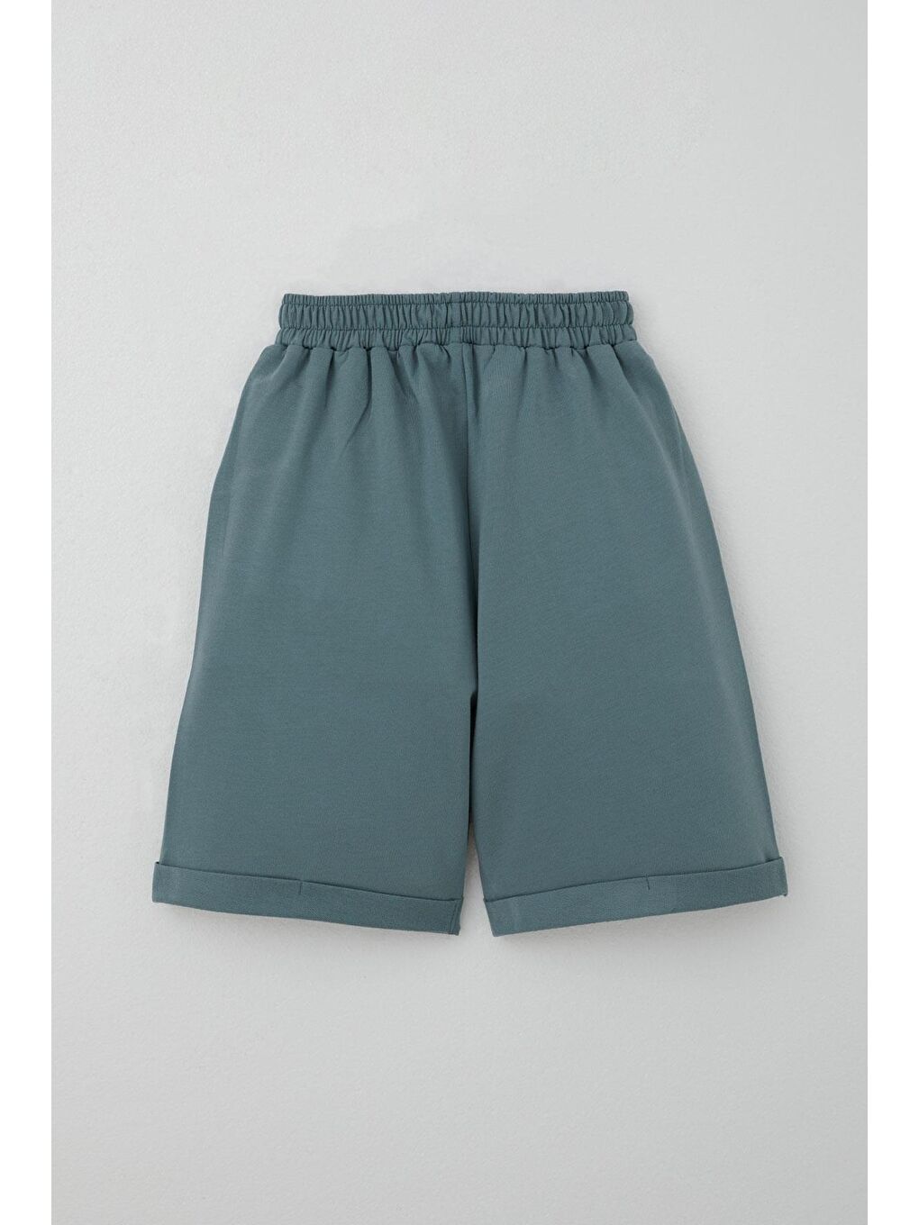 Erkek Çocuk Şortlu Takım Yazı Baskılı Cepli Ekru (8-14 Yaş)-4