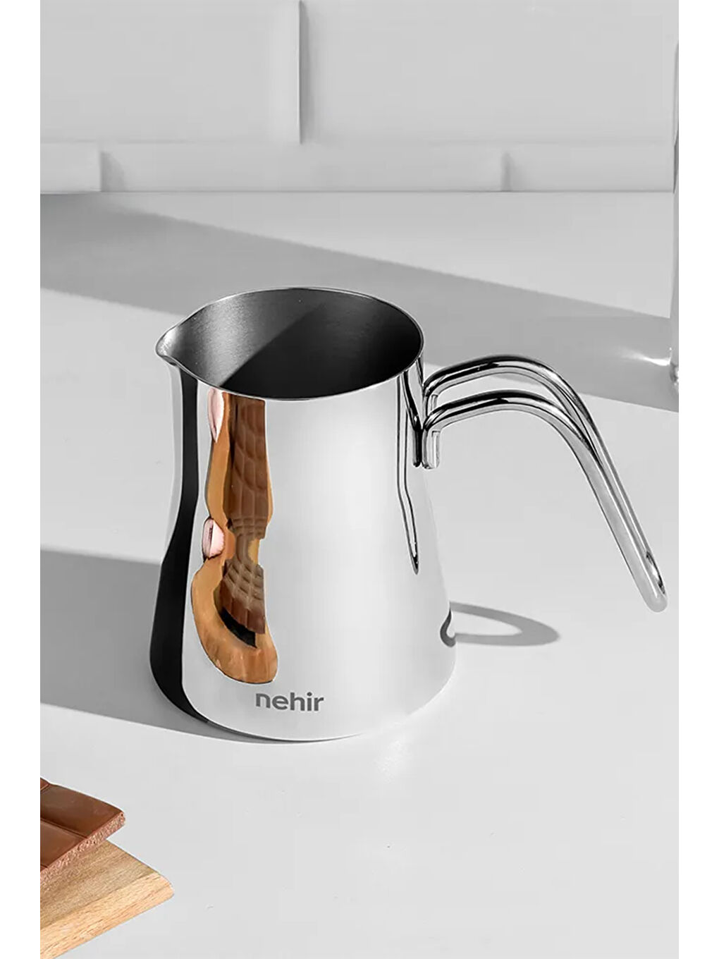 Gri Midi 800 ML Çelik Sütlük