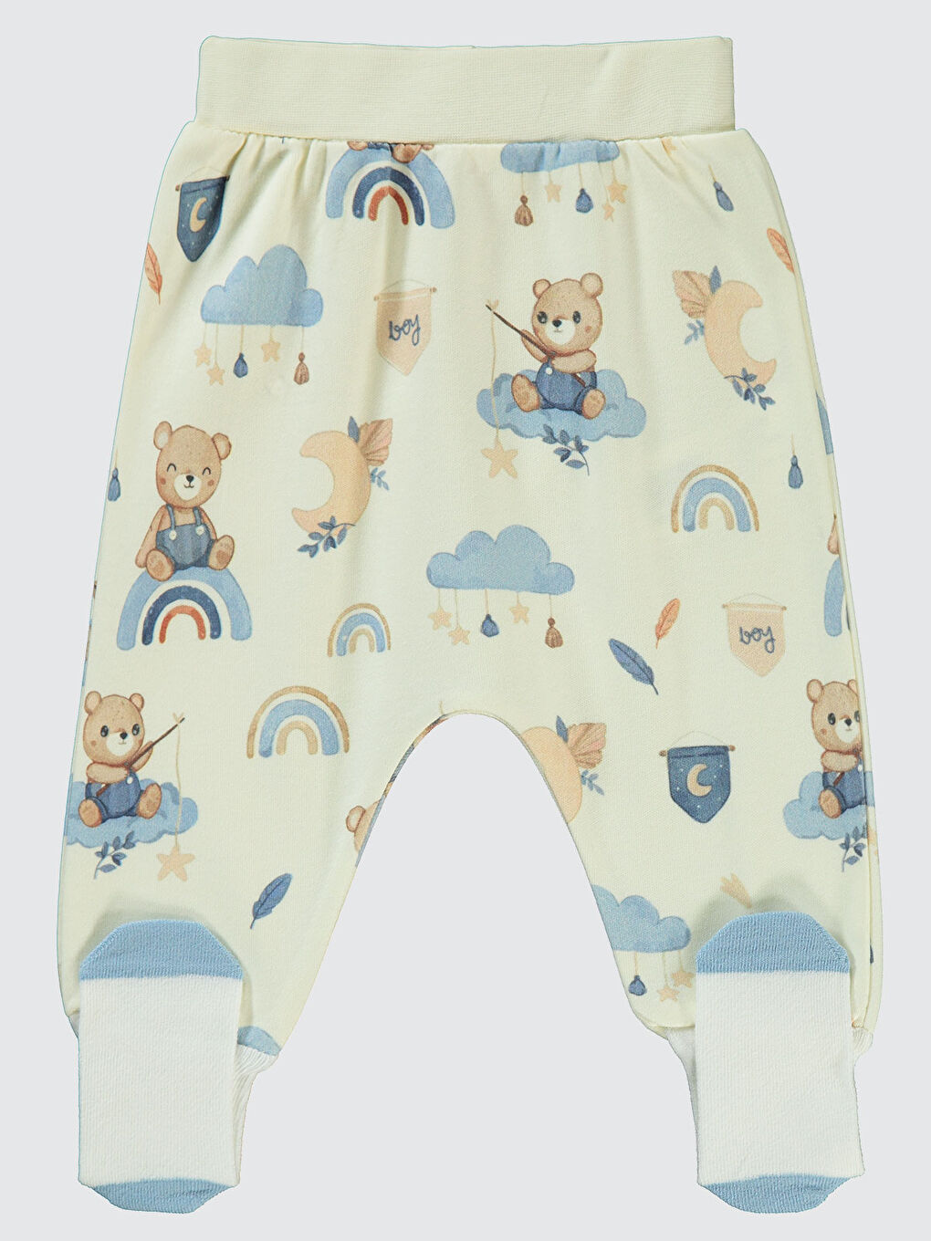 Baby Erkek Bebek Patikli Tek Alt 1-6 Ay Ekru