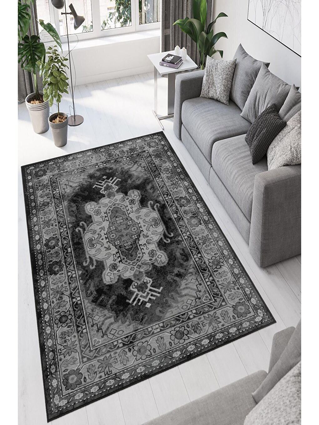 Homefesto Karışık Dekoratif Özel Tasarım Yıkanabilir, Modern Halı  120x180 - 2