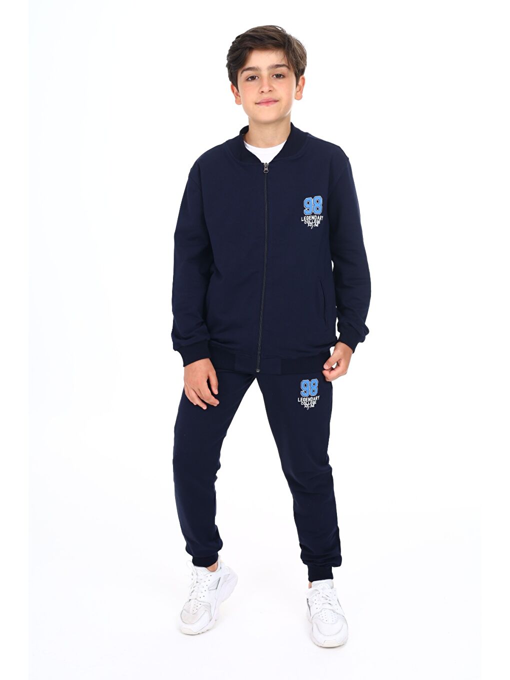 Lacivert Erkek Çocuk Baskılı Eşofman Takım-2