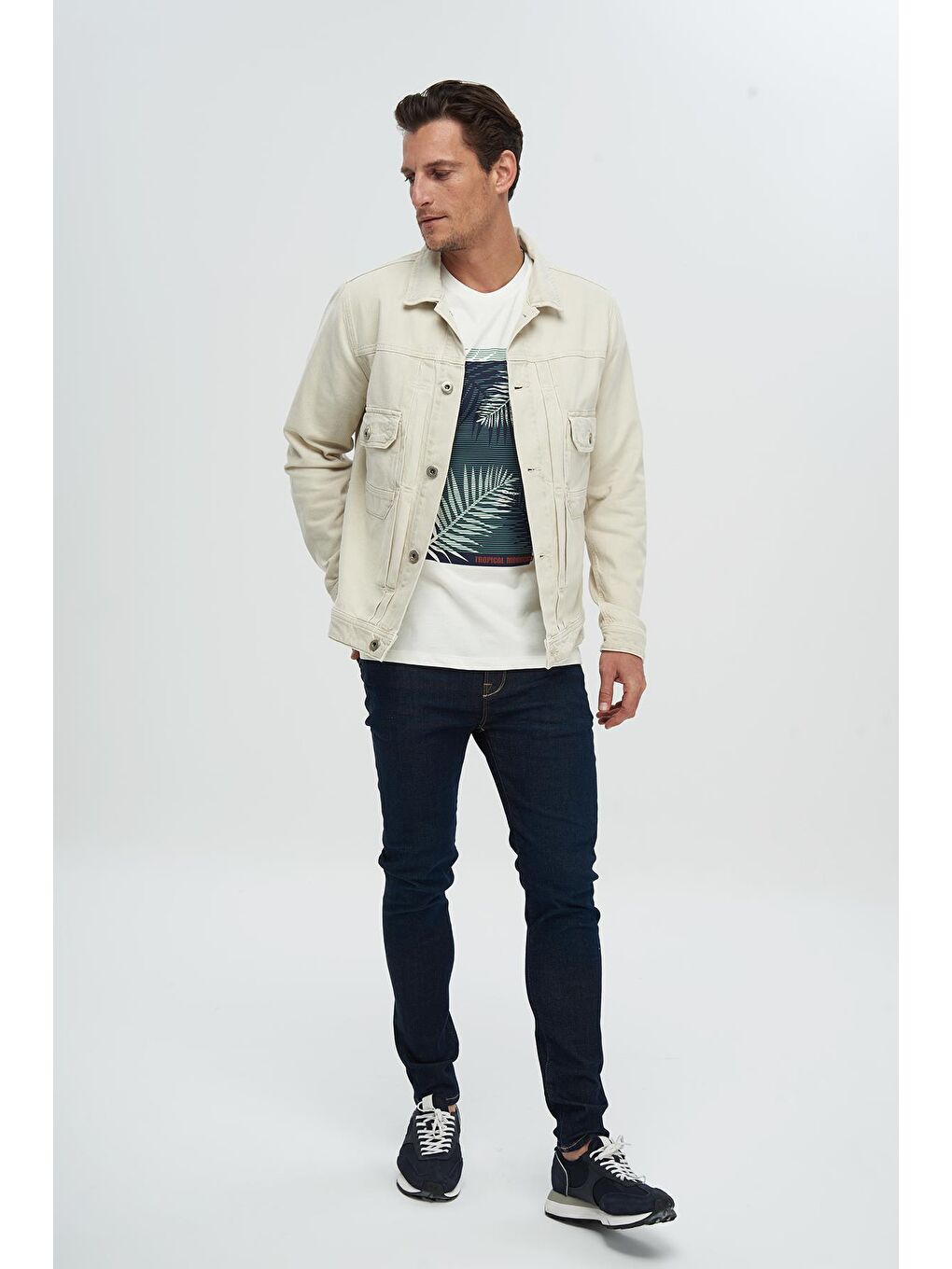 Matthew Koyu Mavi Normal Bel Slim Fit Fermuarlı Jean Pantolon E 125-022