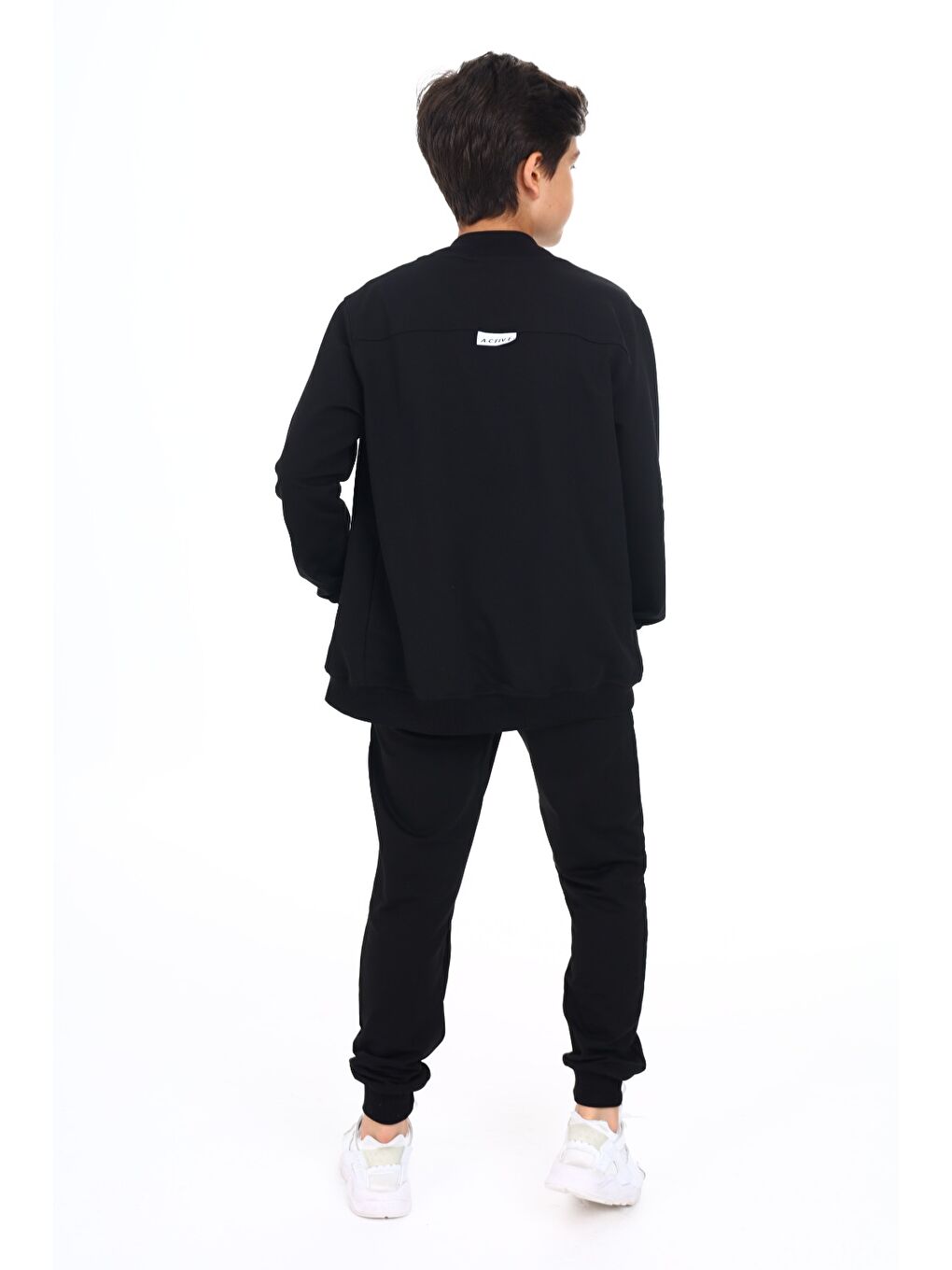 Siyah Erkek Çocuk Baskılı Eşofman Takım-4