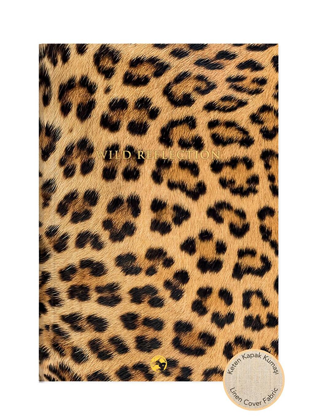 LE COLOR Karışık Keten Ciltli Defter Düz Leopar 17x24 - 1