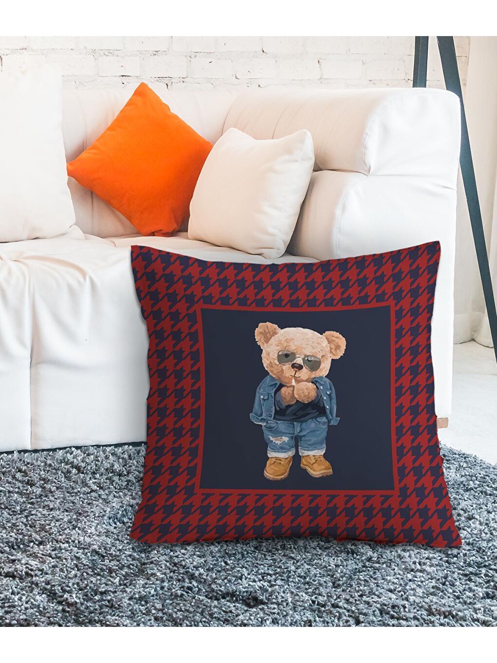 Karışık Dijital Baskılı 65x65 cm Yer Minderi Ve Bahçe Minderi-1