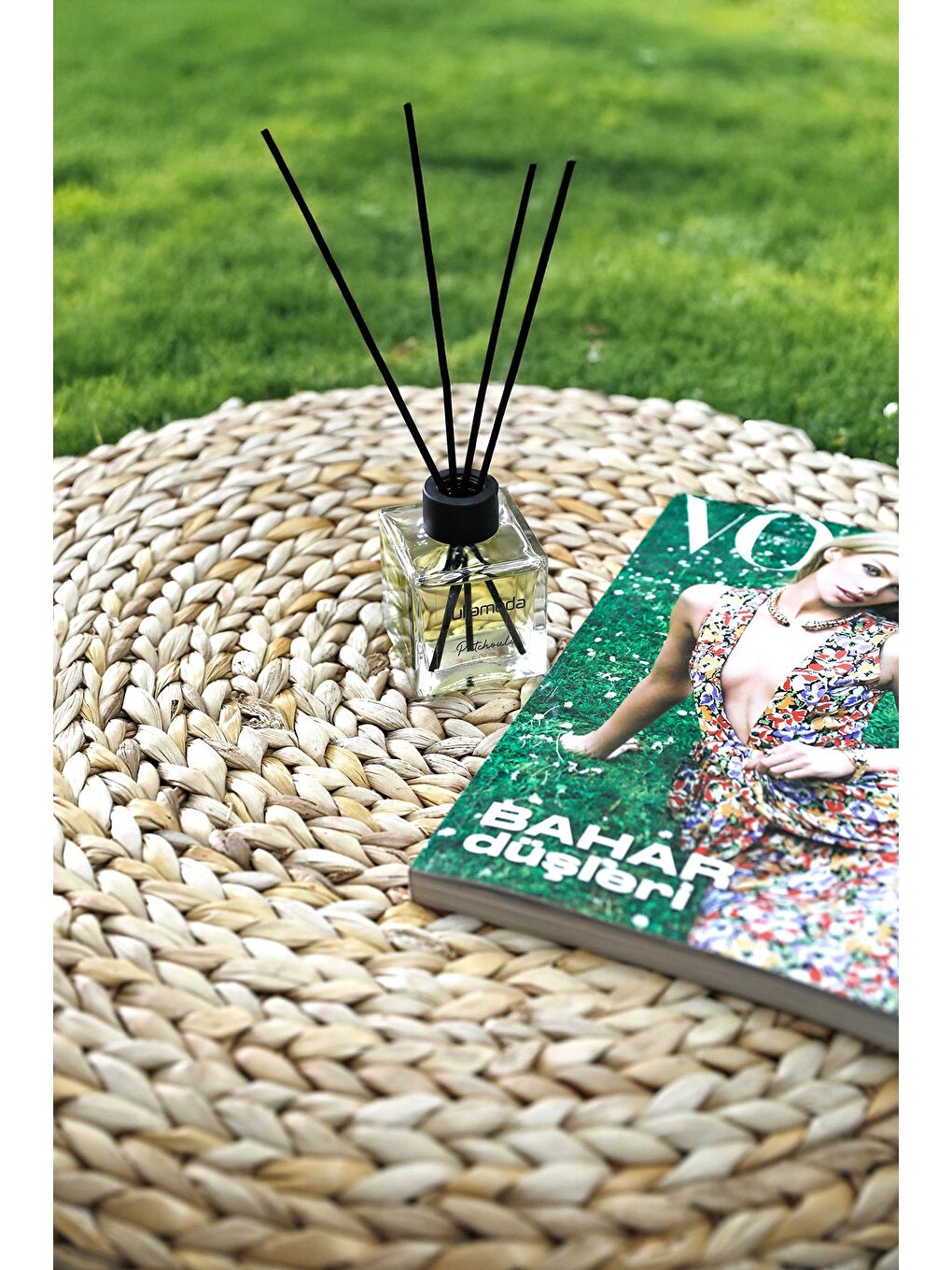 Siyah Paçuli Bambu Çubuklu Oda Kokusu