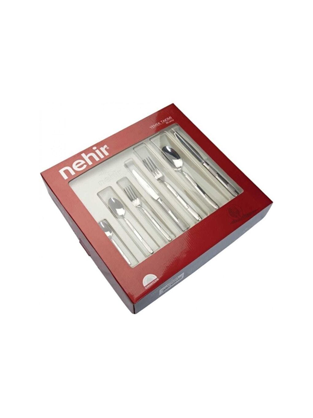 Beyaz Fiesta Sade 89 Parça Kutulu Çatal Kaşık Takımı-3