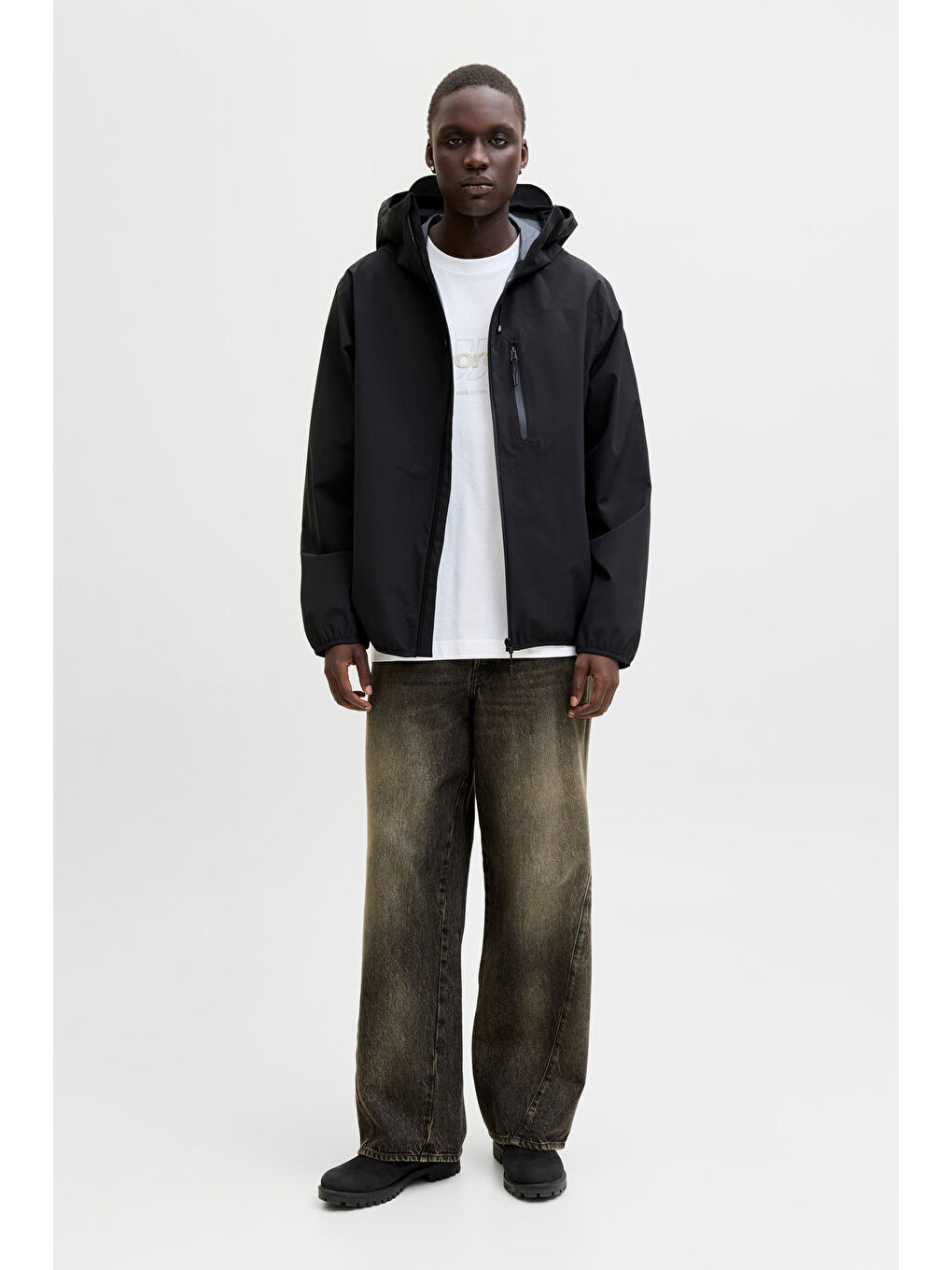 Beyaz Core Logolu Pamuklu Regular Fit Bisiklet Yaka T Shirt 12289868-1