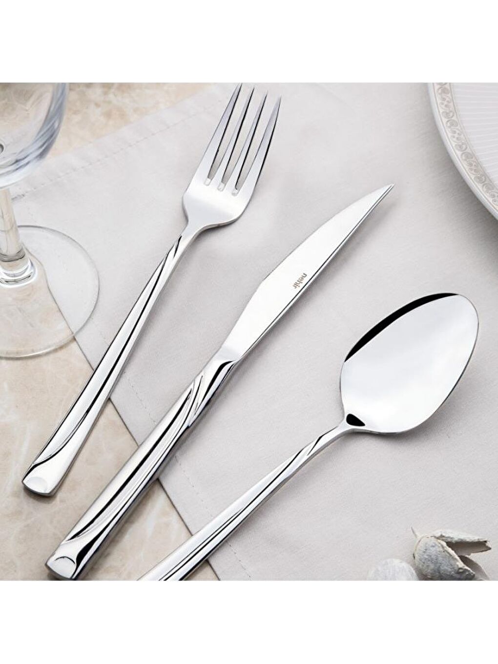 Gri Fiesta 36 Parça Çatal Kaşık Bıçak Takımı