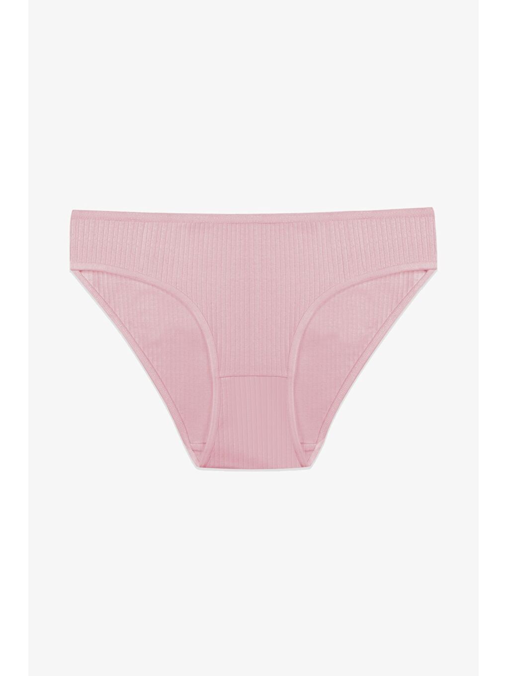 Siyah Kadın 3'lü Pamuklu Fitilli Külot-2