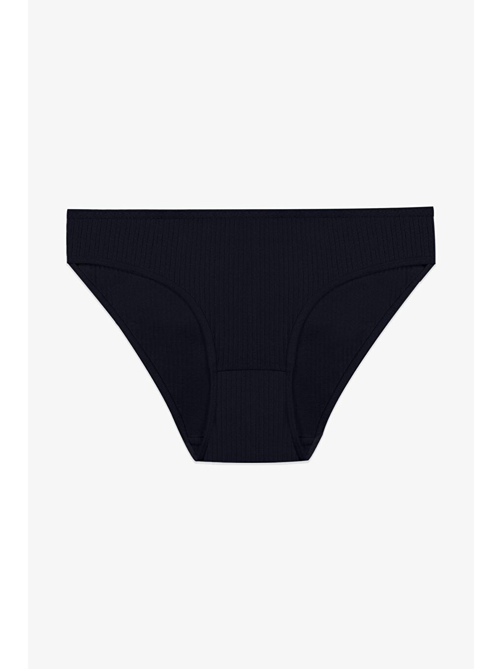 Siyah Kadın 3'lü Pamuklu Fitilli Külot-3