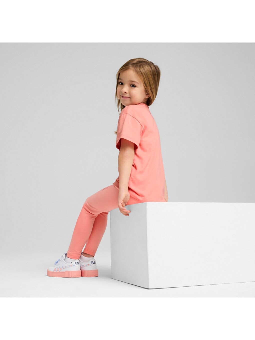 X Hk&Fr Graphic Kız Çocuk Pembe Yuvarlak Yaka Tişört-2